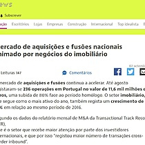 Mercado de aquisies e fuses nacionais animado por negcios do imobilirio